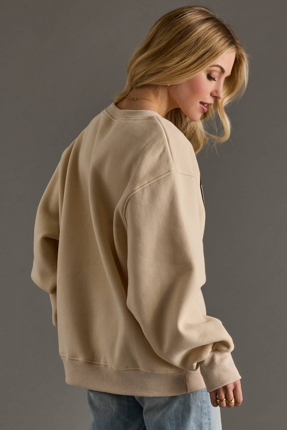Coffee Weather Sweatshirt in Tan