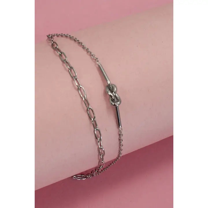 Silver Knot Bracelet