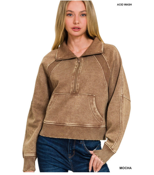 Pinnsley Pullover In Mocha