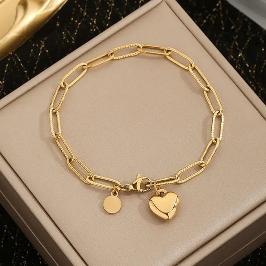 Gold Heart Bracelet