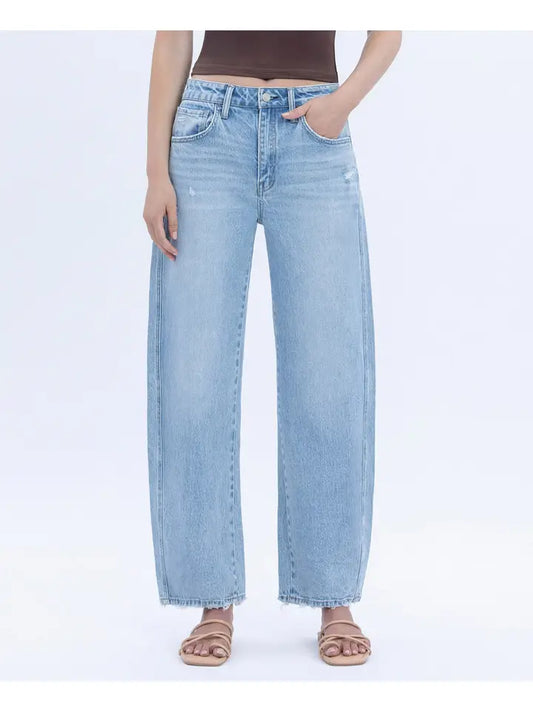 Vanessa Cropped Barrel Jeans