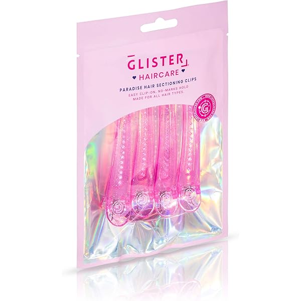 Glister- Hair Sectioning Clips: Pink