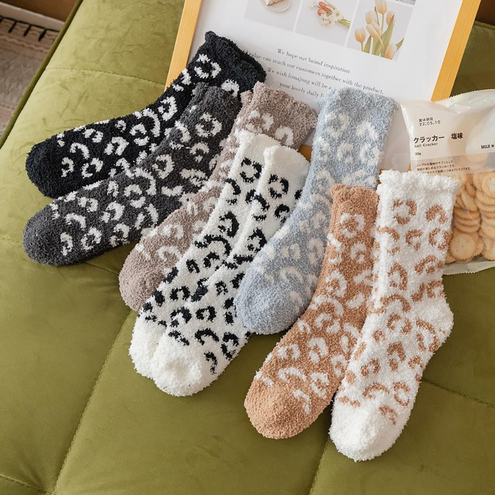 Cheetah Fuzzy Socks – KaeCo Boutique