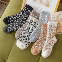 Cheetah Fuzzy Socks