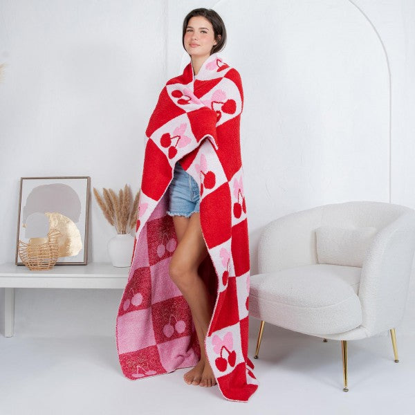 Checkered Cherry Blanket