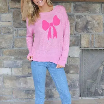 Simply Southern Everyday Bow Sweater FINAL SALE