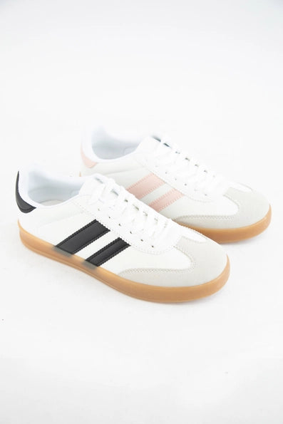 Colorful Suede Sneakers in Black