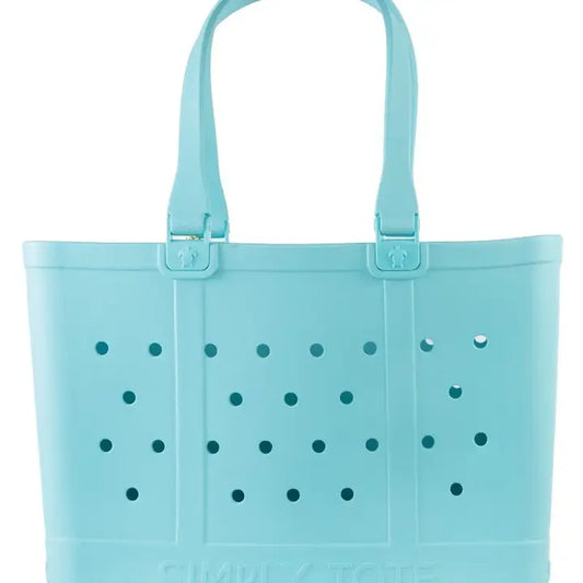 Simply Southern Large Bogg Style Bag in Aqua