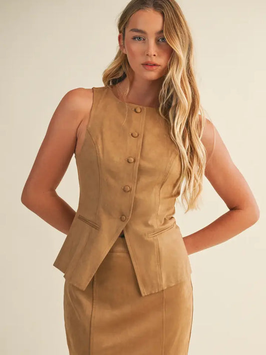 Wrenley Suede Vest