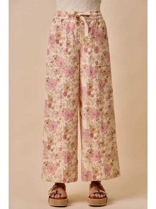 Hailey Floral Wide Leg Pants