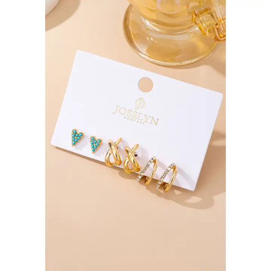 Turquoise Mixed Earring Set