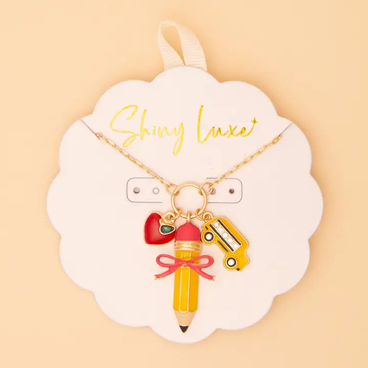 Back To School Charm Necklace