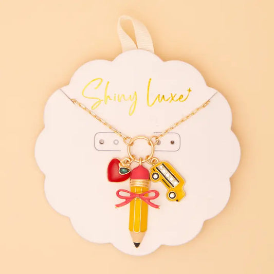 Back To School Charm Necklace