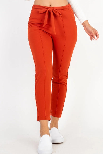 Business Casual Pant in Rust