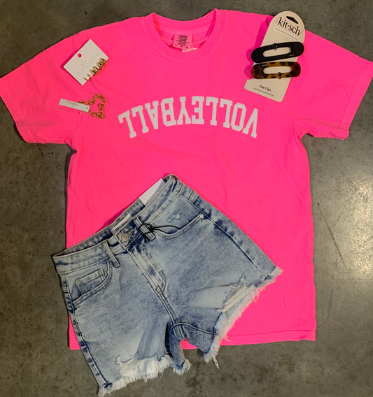 Volleyball Puff Print Tee