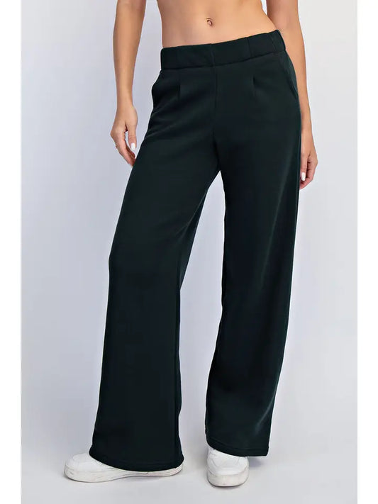 Odyssey Pleated Fleece Trouser - Green