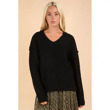 Coen Oversized Sweater in Black