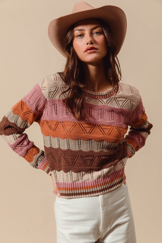 Autumn Colorblock Sweater