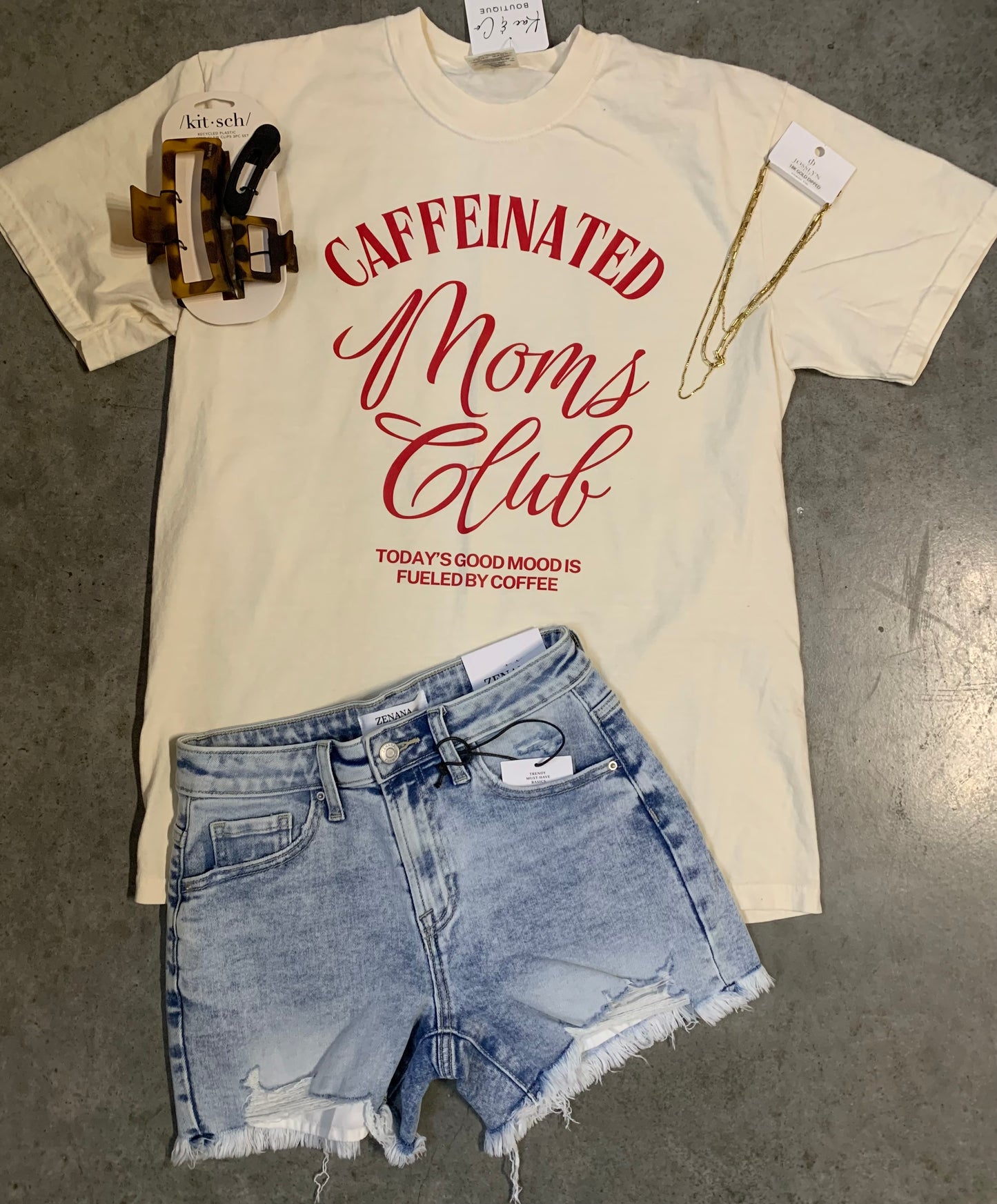 Caffeinated Moms Club Tee