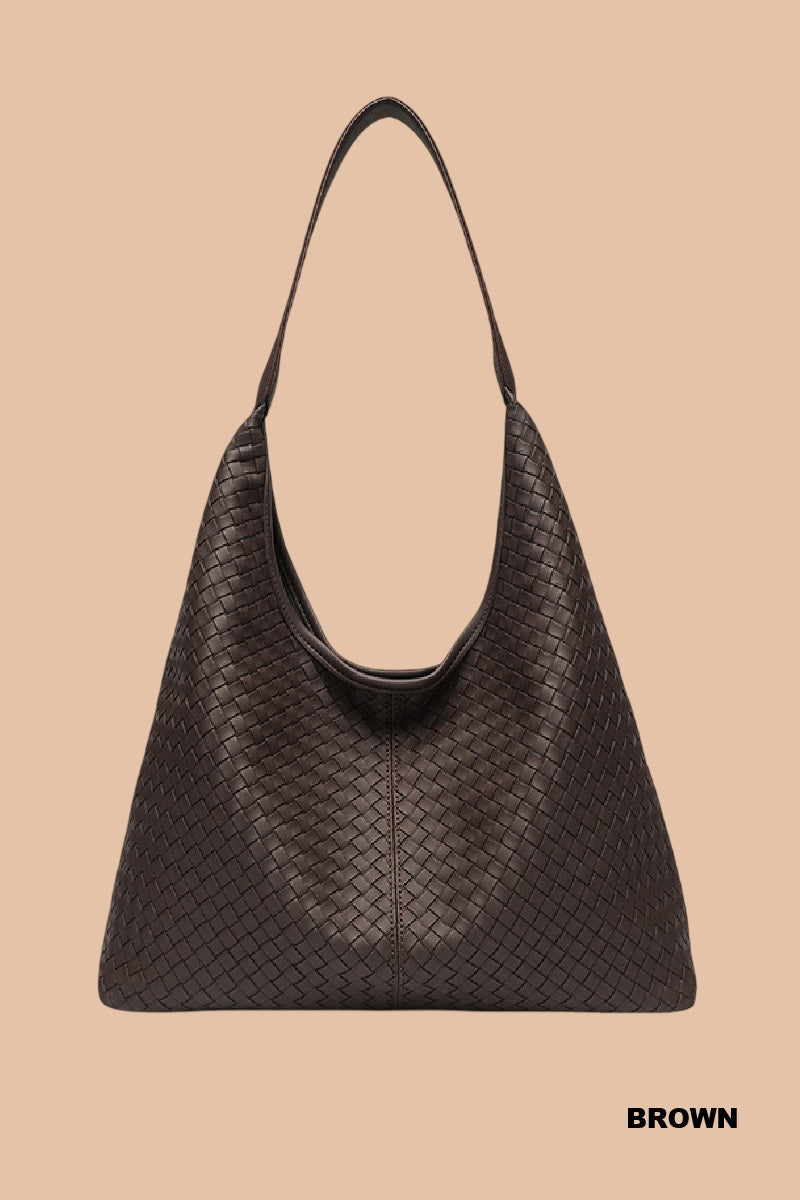 The Kimmie Woven Shoulder Bag