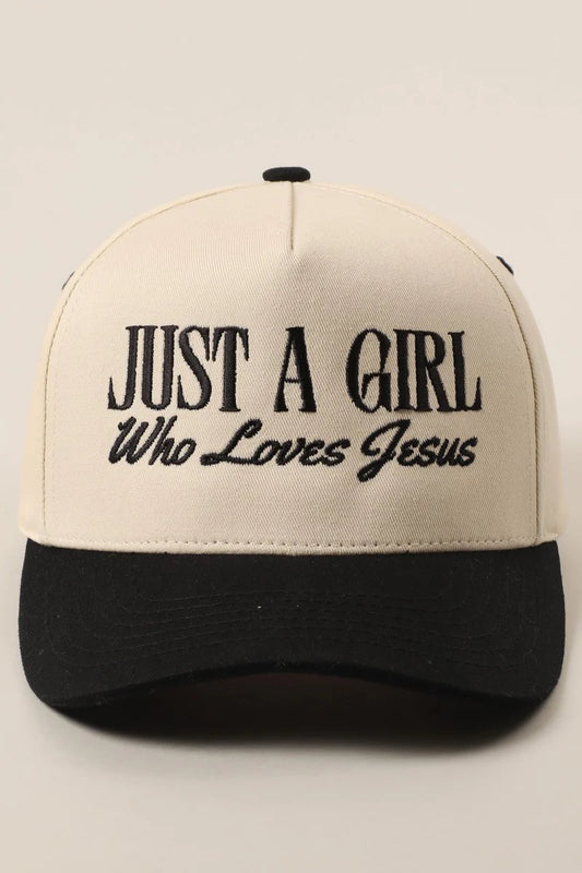 Just A Girl Hat in Black