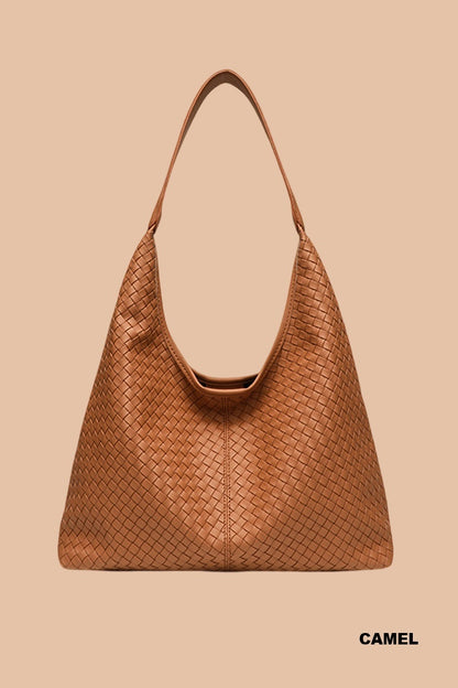 The Kimmie Woven Shoulder Bag
