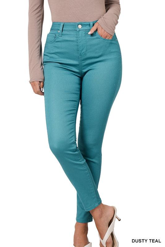 Everyday Colored Pant in Dusty Teal