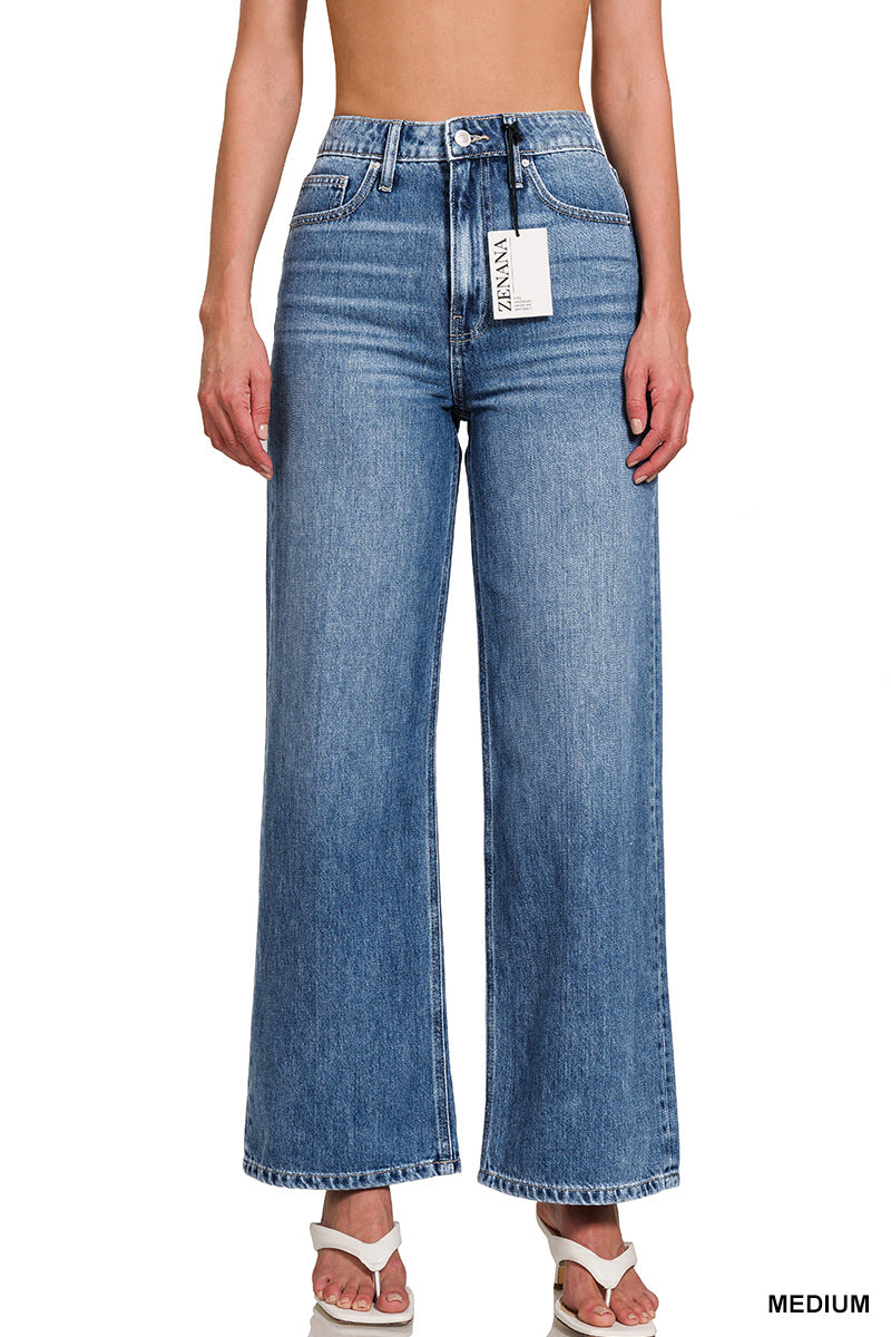 Taylor Medium Washed Wide Leg Denim