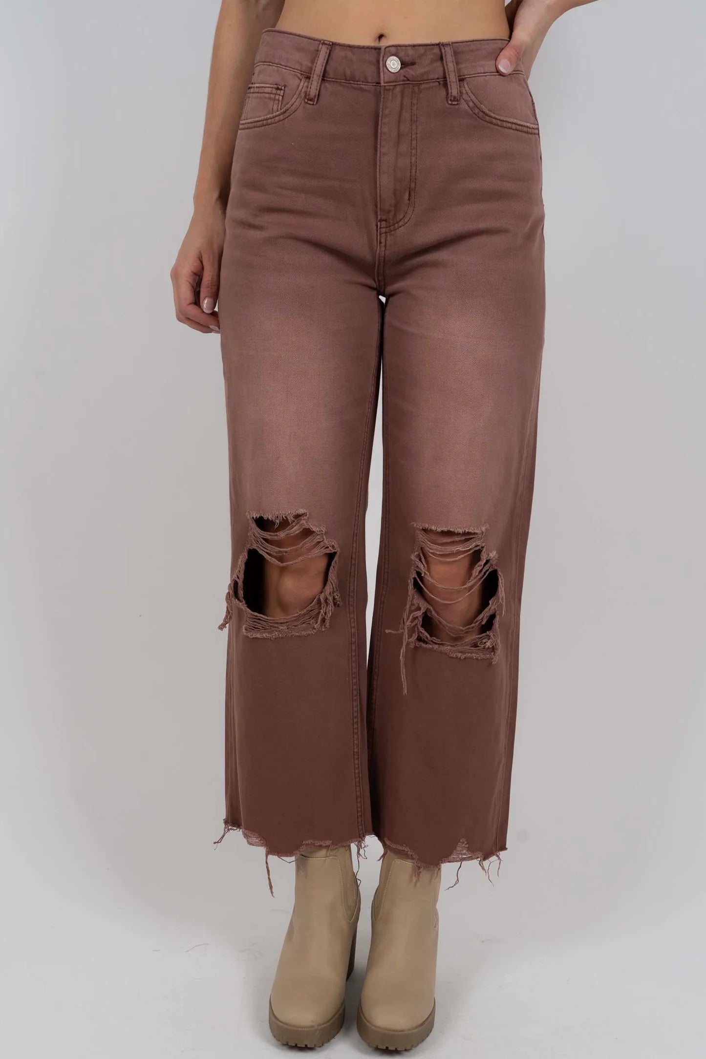 Vera 90's Vintage Cropped in Russet