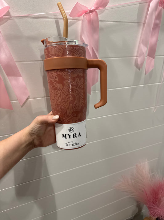 Myra 40oz Tumbler in Latte