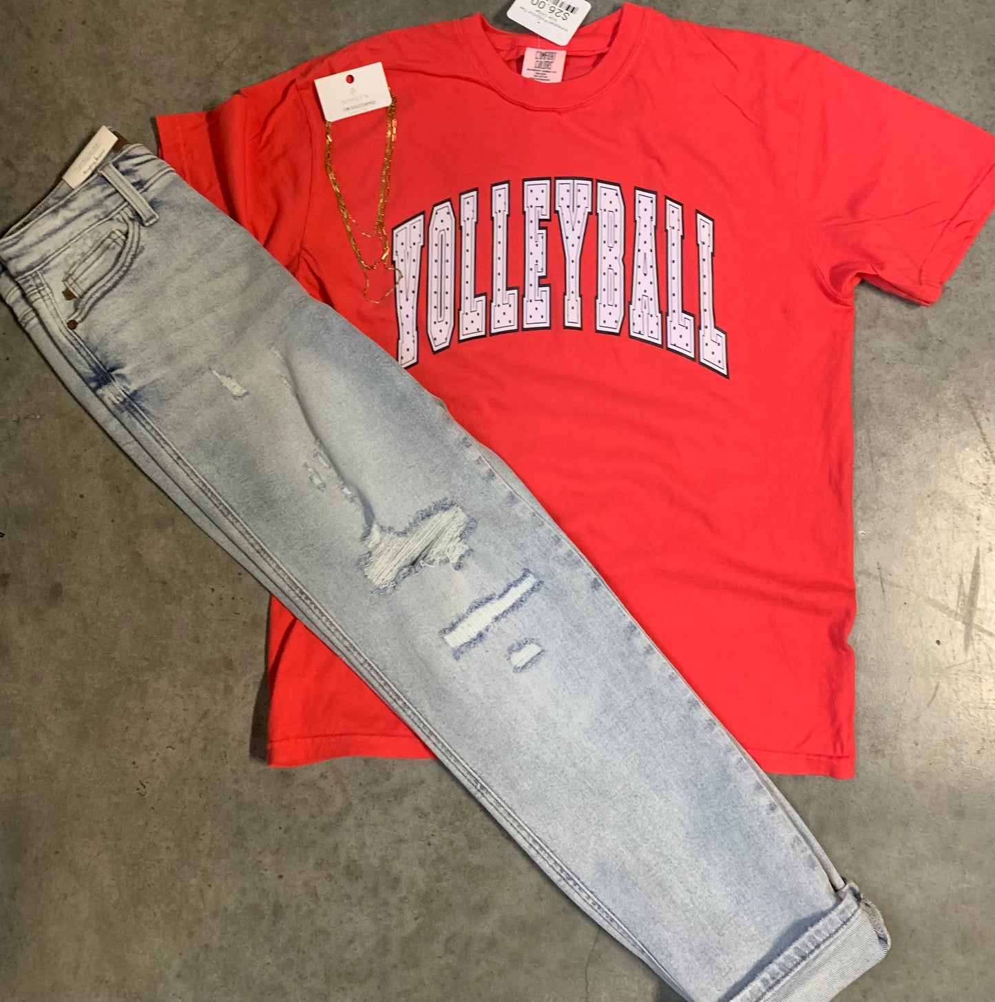 Volleyball Polka Dot Tee