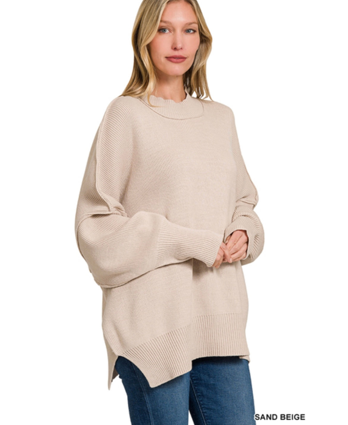 Mia Oversized Ribbed Sweater