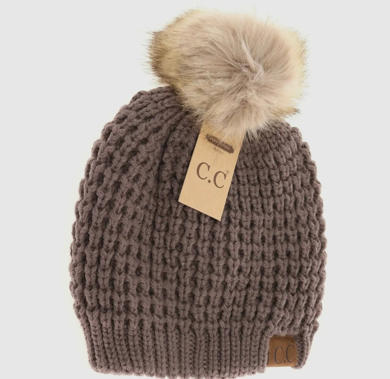 C.C Solid Waffle Stitch Beanie