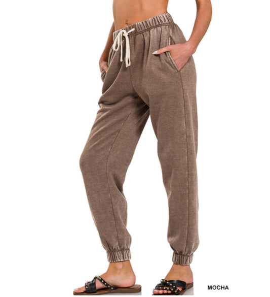 Everyday Fleece Joggers in Mocha