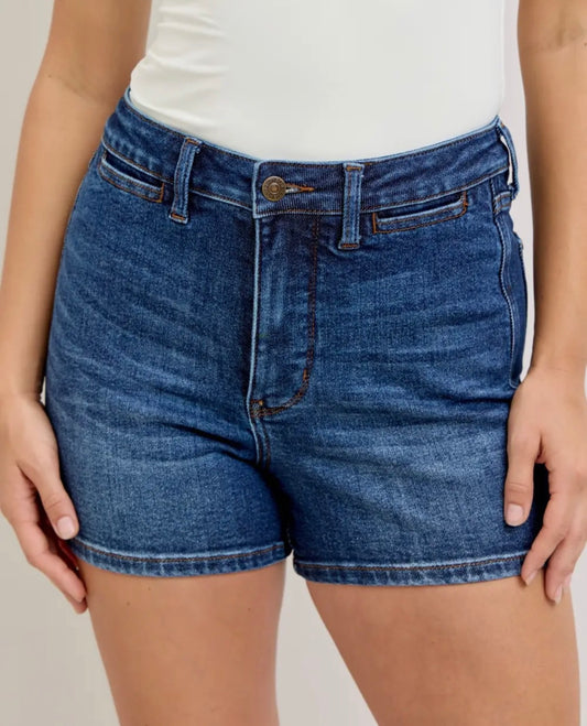 Judy Blue Slim Short Dark Wash