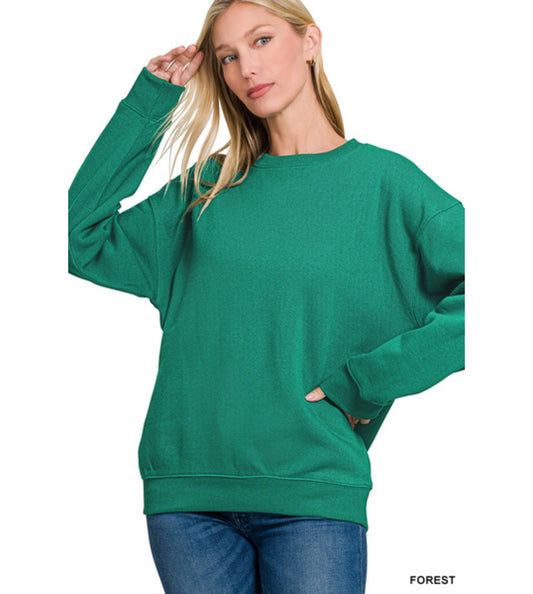 Scuba Relaxed Pullover In Forest