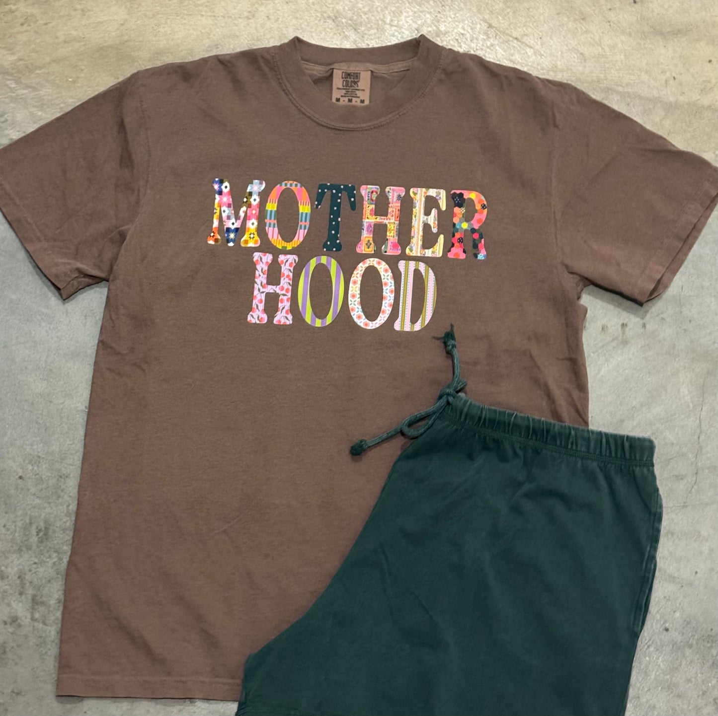 Motherhood Graphic Tee in Espresso