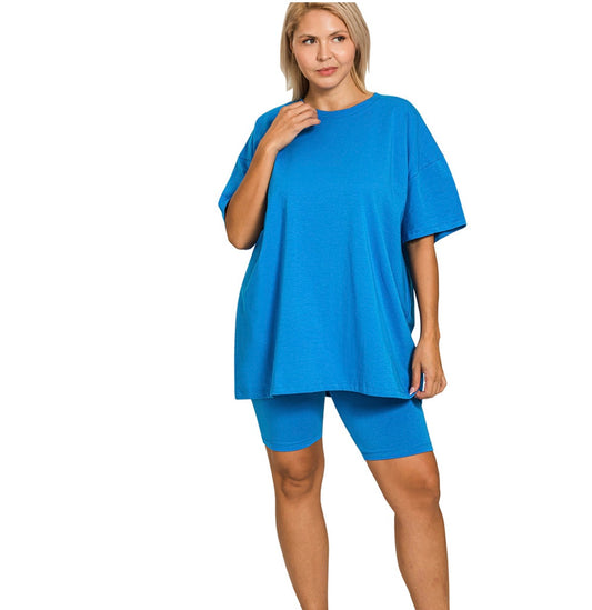 Biker Short Set Ocean