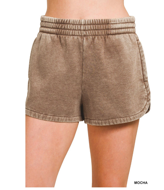 Allie Luxe Comfort Shorts in Mocha