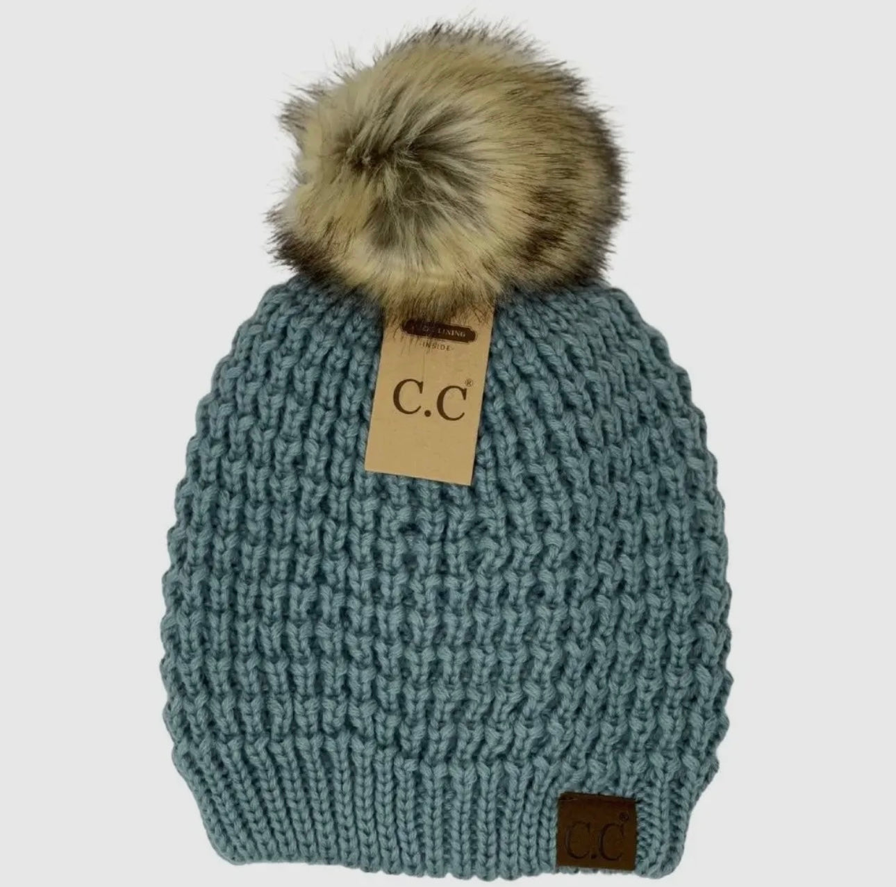 C.C Solid Waffle Stitch Beanie