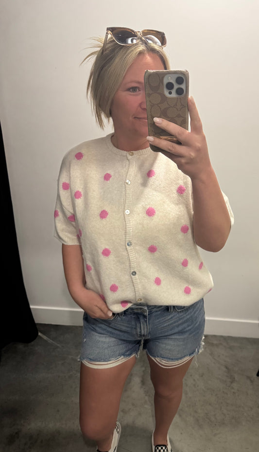 Good Vibes Dots Cardi