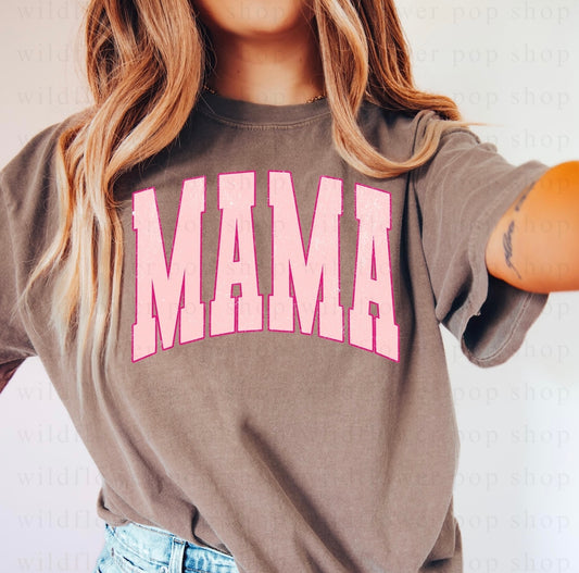 PRE-ORDER Design: Mama on Brown Tee