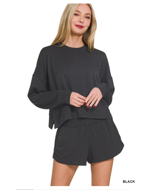 Mari Long Sleeve Short Sets