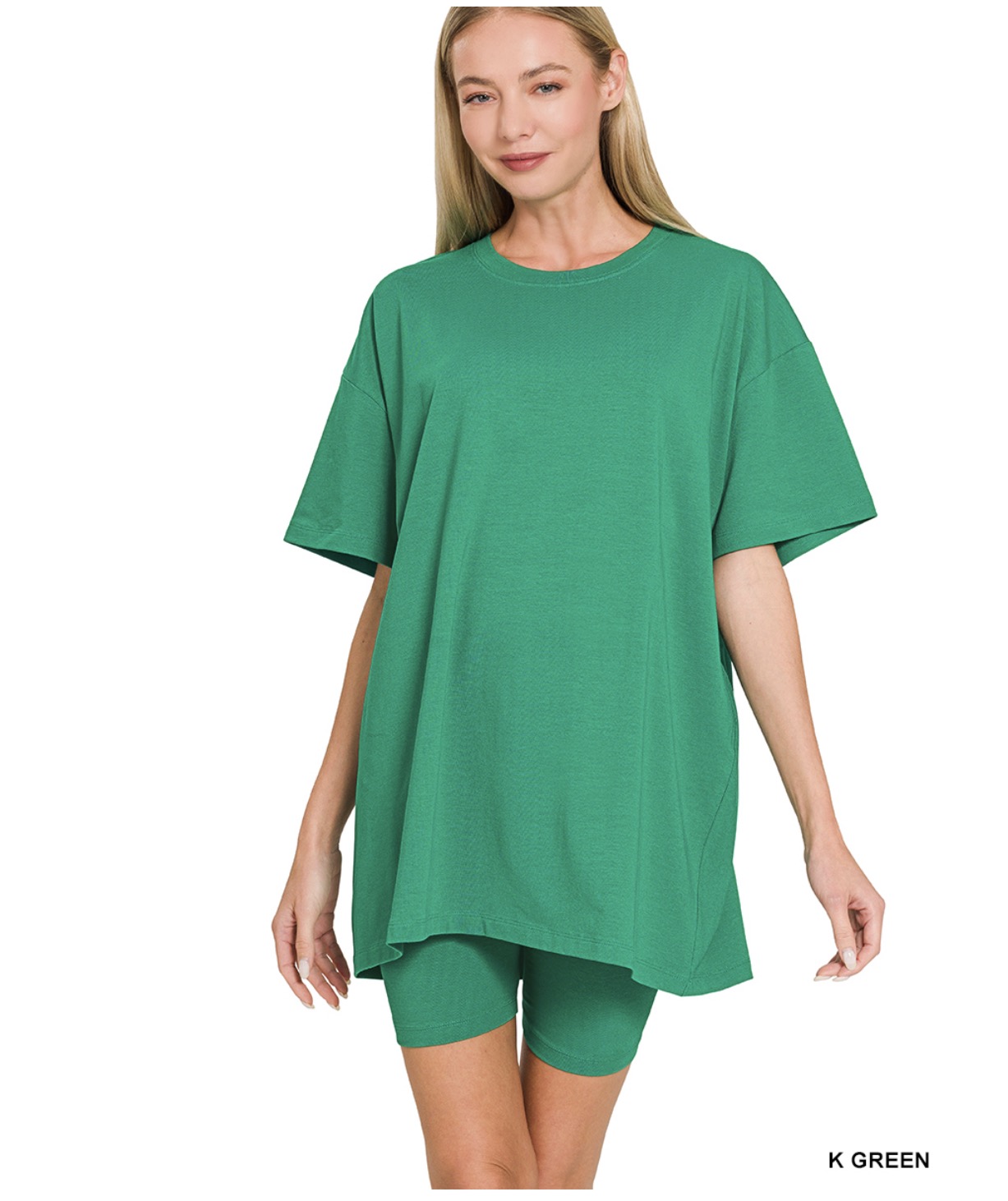 Biker Short Set Kelly Green