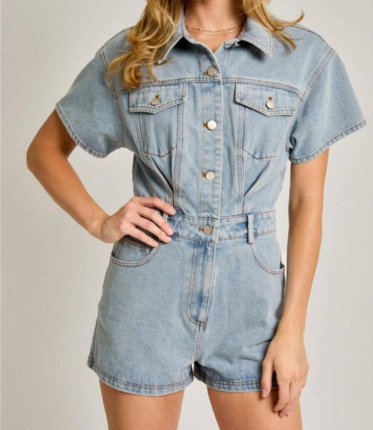 Lucy Denim Romper