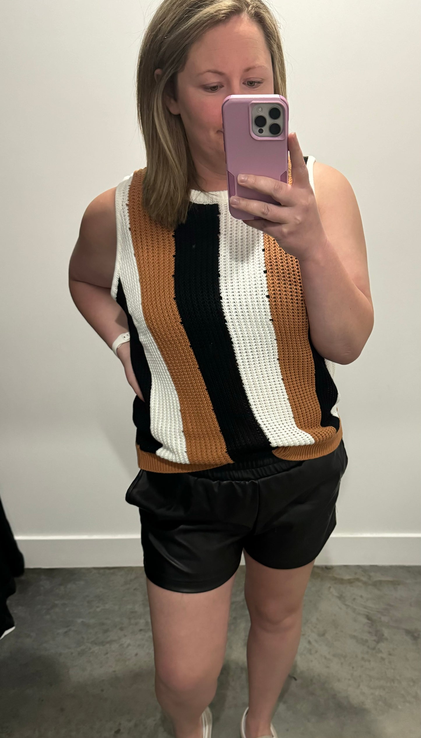 Stella Striped Sweater Tank