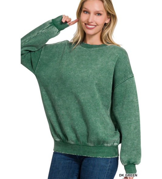 Elly Pullover in Dark Green