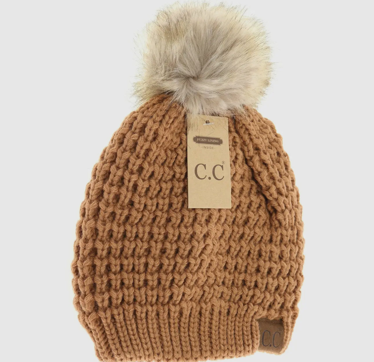 C.C Solid Waffle Stitch Beanie