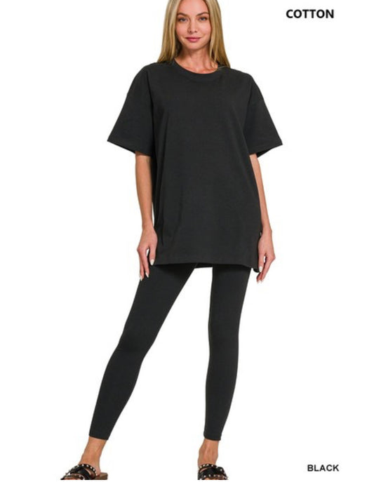 Abbi Oversized Matching Set in Black