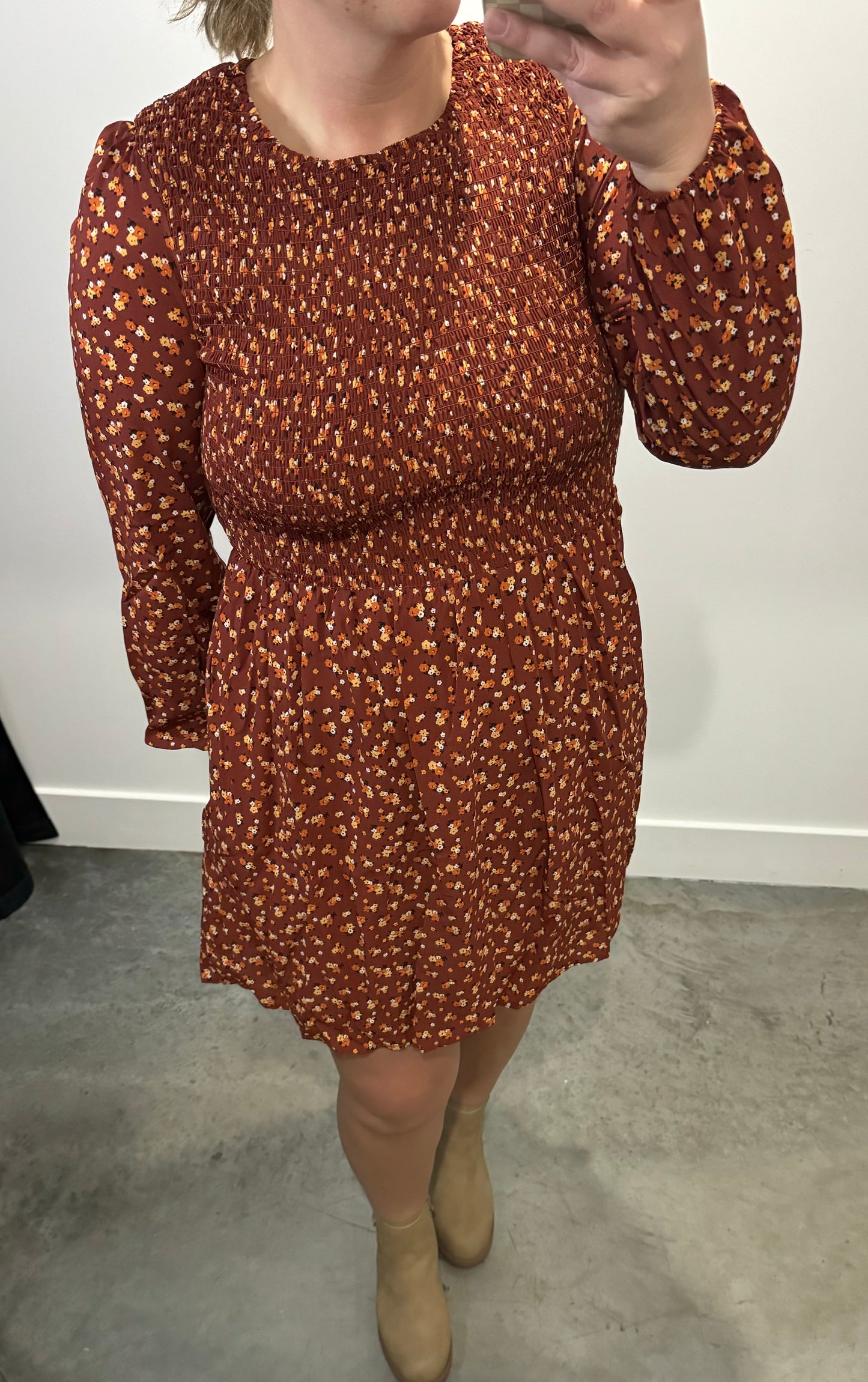 Rynlee Rust Midi Dress